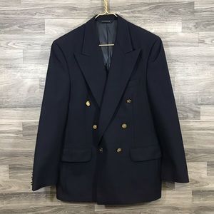 Burberrys’ Navy Blue Wool Blazer